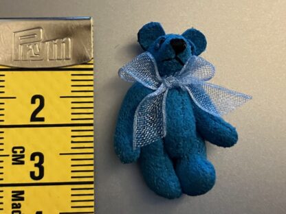 Miniaturteddy (Wildleder, atlantis). Handarbeit. - Image 2