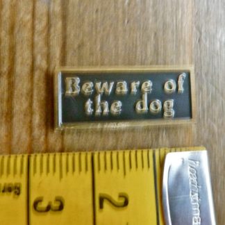 Schild (Beware of the Dog, rechteckig)