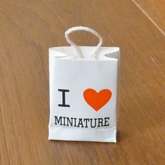 Einkaufstasche (I love miniatures). Reduziert.