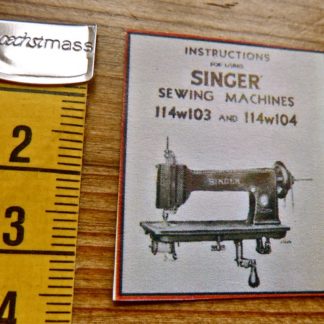 Poster (Instructions for using Singer sewing machines)