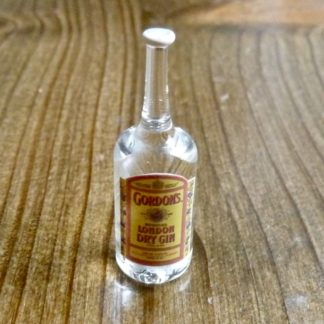 Flasche (Gordon's Gin). Glas/Papier. Handarbeit/England.