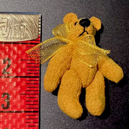 Miniaturteddy (Wildleder, Fashion gold ). Handarbeit. - Image 3