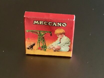 Schachtel (leer, Meccano Kran quadr., 50er Jahre).