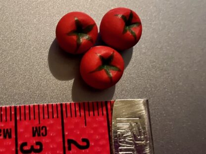 3 Tomaten (rot). Handbemalt. - Image 2