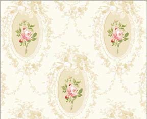 Tapete (Camilla Floral, Pink on White).