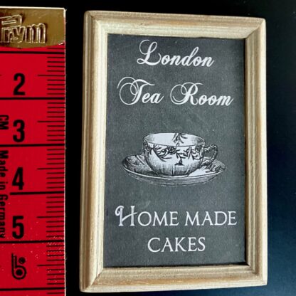 Schild "London Tea Room". Handarbeit. England.