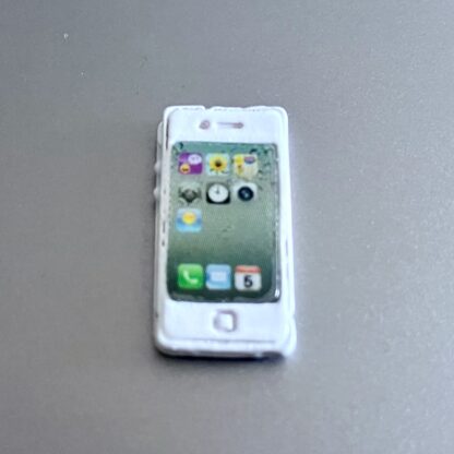 I-Phone 4 S (weiss, Attrappe). Metall.