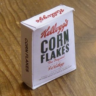 Schachtel (Corn Flakes, 1950). Handarbeit/England.