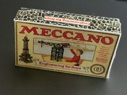 Schachtel (leer, Meccano Kran, gross, 50er Jahre). - Image 2