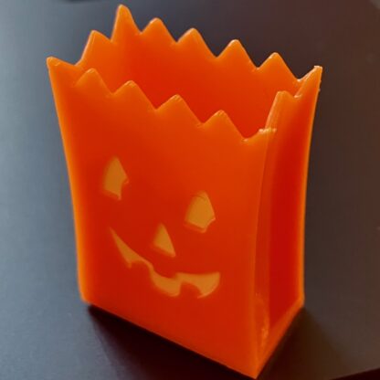  Halloween-Papierkorb/-Einkaufstüte. Kunststoff. Einzelstück.