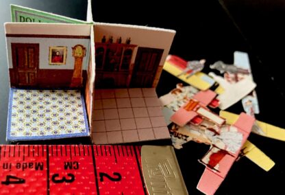 Miniatur-Puppenhaus (faltbar). Handarbeit aus England. - Image 2