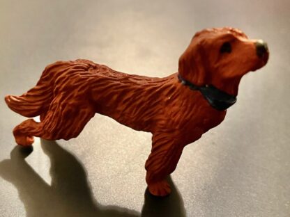 Irish Setter. Metall bemalt.