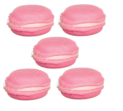 5 Erdbeer-Macarons. Handarbeit. - Image 2