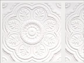 Tapete (Medallion Panel Paper White).