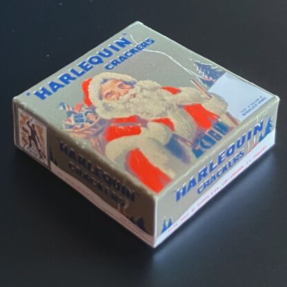 Schachtel Weihnachts-Crackers "Harlequin" (Knallbonbons). Attrappe.