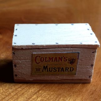 Kistchen leer (Coleman's Mustard). Handarbeit/England.