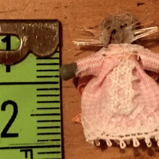 Miniatur-Maus (rosa). Handarbeit/Spanien.