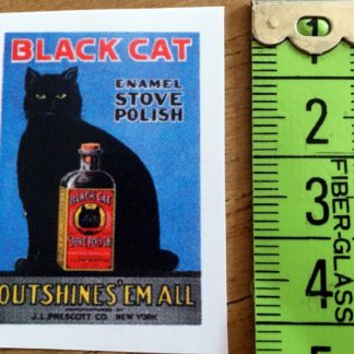 Plakat (Black Cat, Ofen-Politur). Papier.