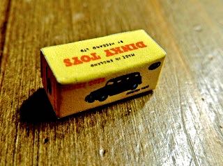 Schachtel (Dinky Toys Austin Taxi, 50er Jahre, Attrappe).