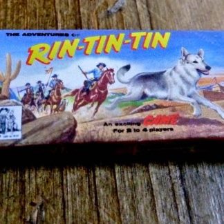 Spiele-Schachtel (leer, Rin-Tin-Tin, 50er Jahre).