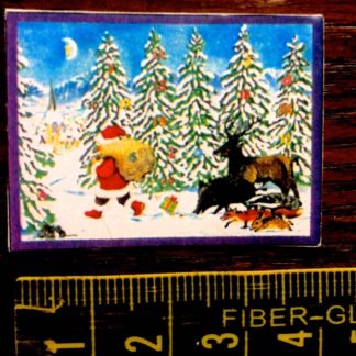 Adventskalender (Nikolaus mit Tieren). Attrappe.