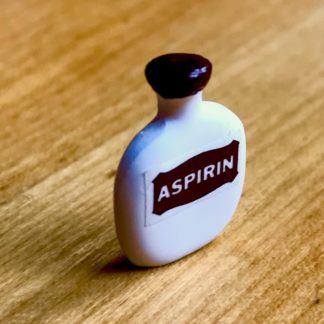 Aspirin (Attrappe). Metal.