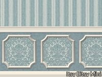 Tapete (Annabelle Wainscot Mural Blue Tourmaline).