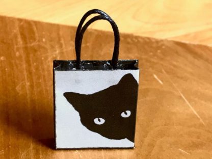 Einkaufstasche Katze (grau-schwarz). Handarbeit Deutschland. - Image 2