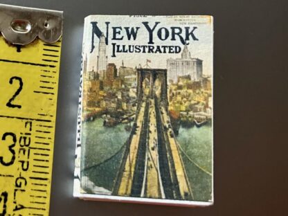 Miniaturbuch "New York 1915". Handarbeit/Deutschland.