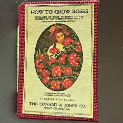 Miniaturbuch (How to grow Roses). Handarbeit/Deutschland.