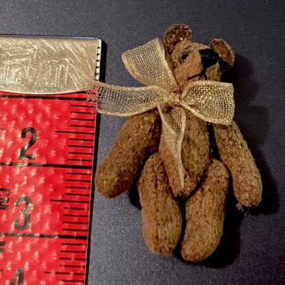 Miniaturteddy (Wildleder, Aztec brown). Handarbeit. - Image 3