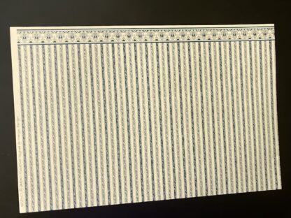 Tapete (Regency Stripe, blue). 1 : 24. Qualitätspapier. - Image 2